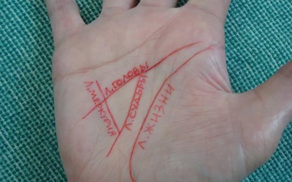 треугольник богатства на ладони
